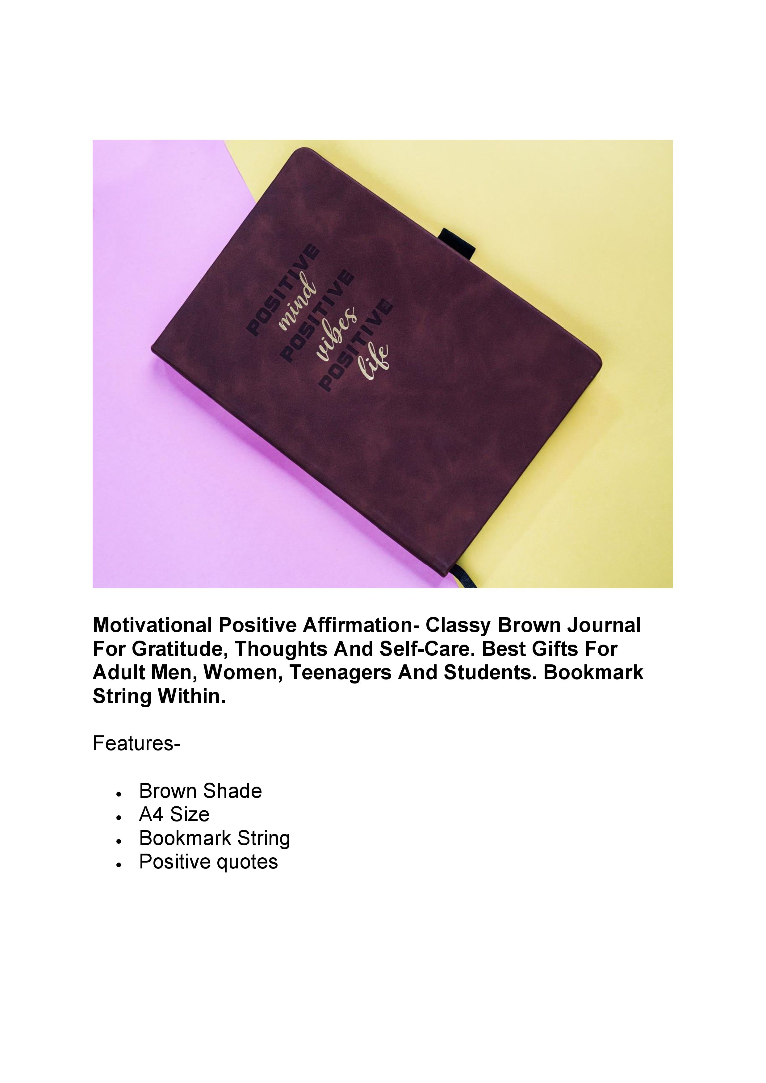 Classy Brown Journal